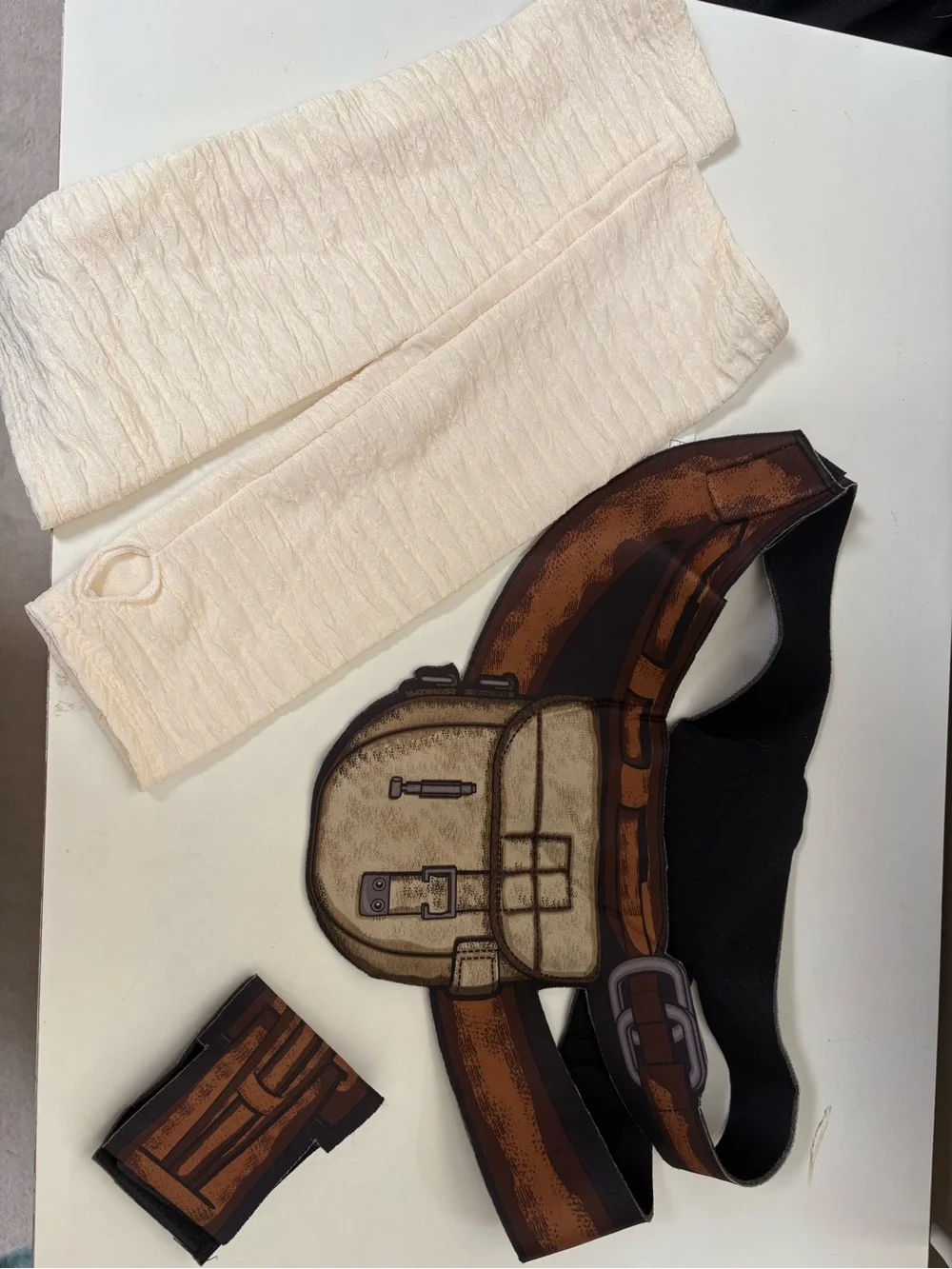 Star Wars Rey Women's costume in Cream and Brown, Adult size small